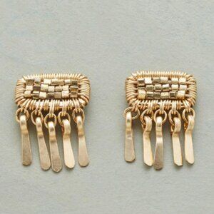 New! Sundance, Dana Kellin designer, 14K Gold Dangle Earrings